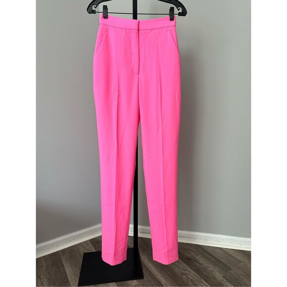 NWT Alexander McQueen High Waist Straight Leg Sartorial Wool Cigarette Pants Pin - Picture 4 of 10